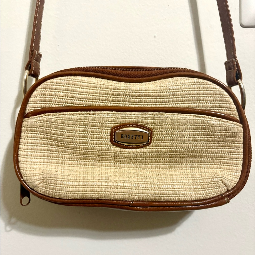 Rosetti Woven Straw Crossbody / Shoulder Bag
